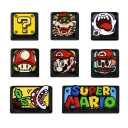 Dropshipping Super Mario Metal Keycaps ESC / Backspace Zinc Alu Alloy Keycaps for Mechanical Gaming Keyboard Cherry R4 3D